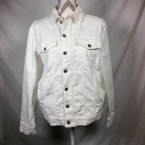 Ninth Hall Women’s White Denim Jacket